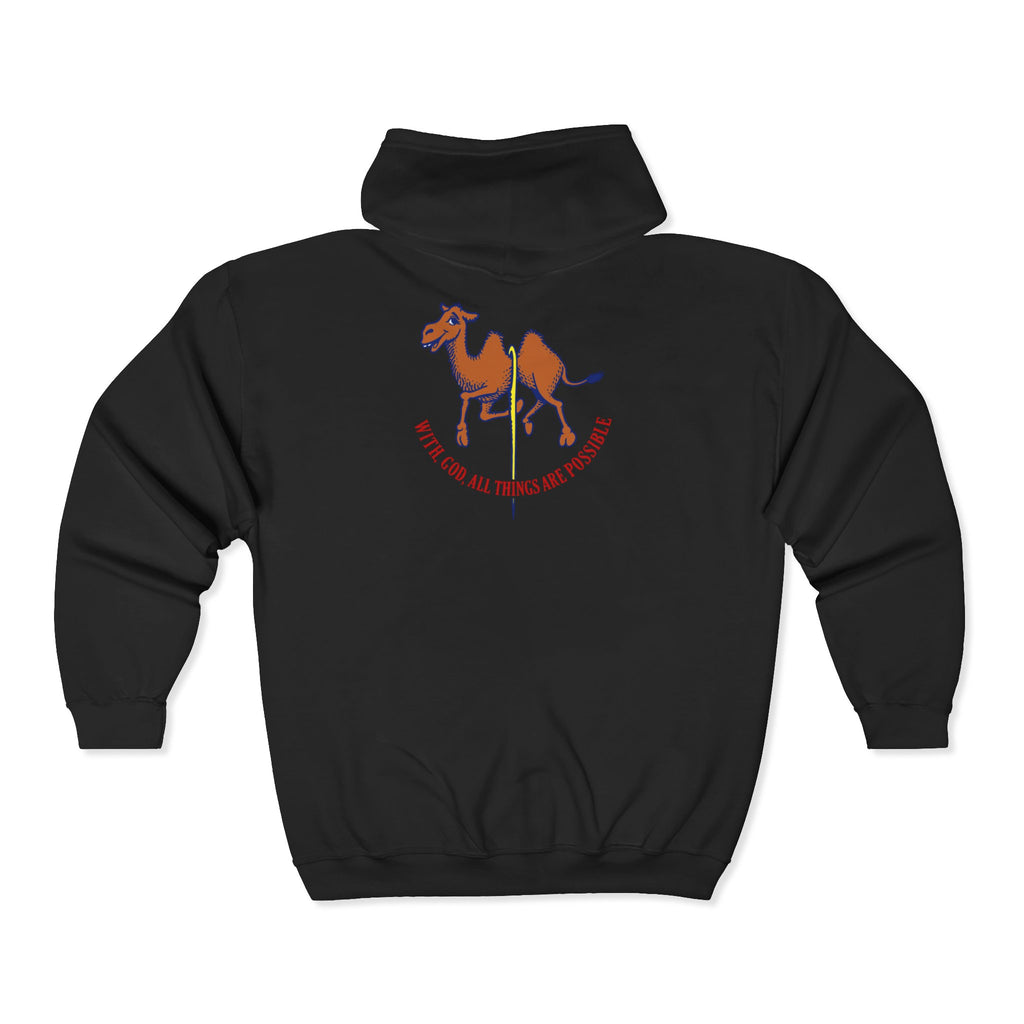 With God All Things Are Possible Unisex Heavy Blend™ Full Zip Hooded Sweatshirt