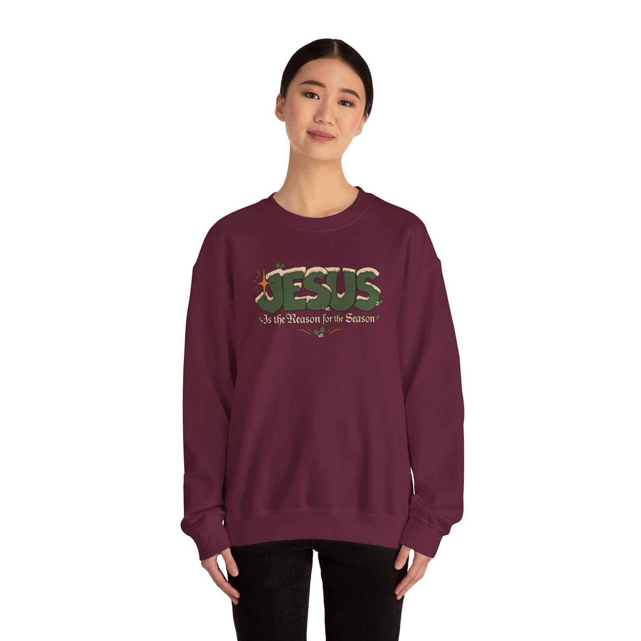 Jesus Christmas Unisex Heavy Blend™ Crewneck Sweatshirt