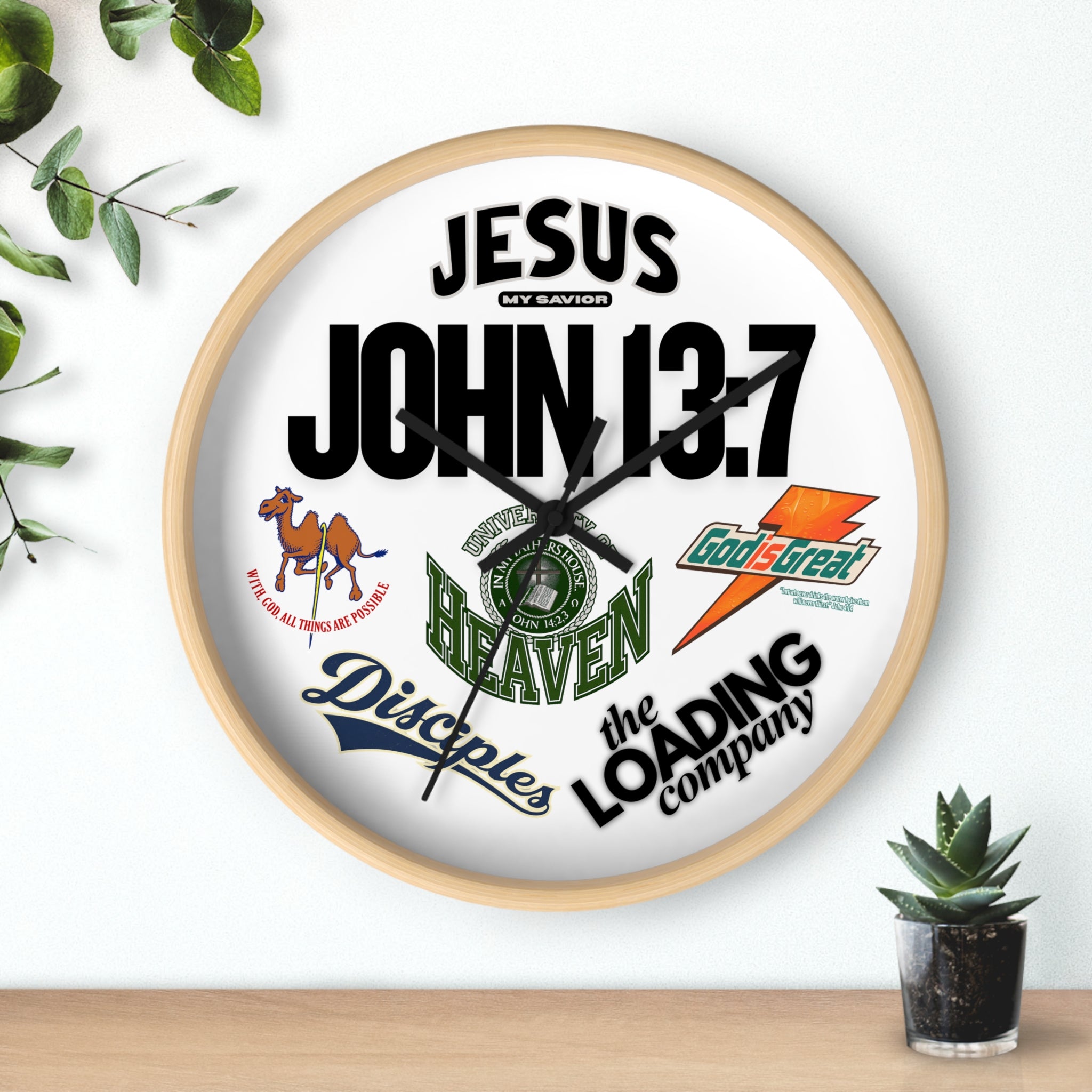 The Loading Company Collage Wall Clock