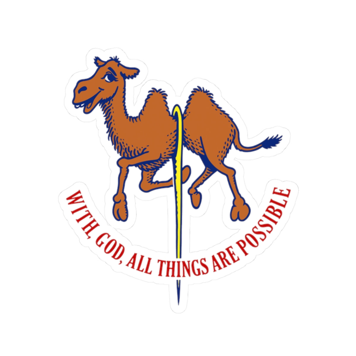 With God All Things Are Possible Sticker