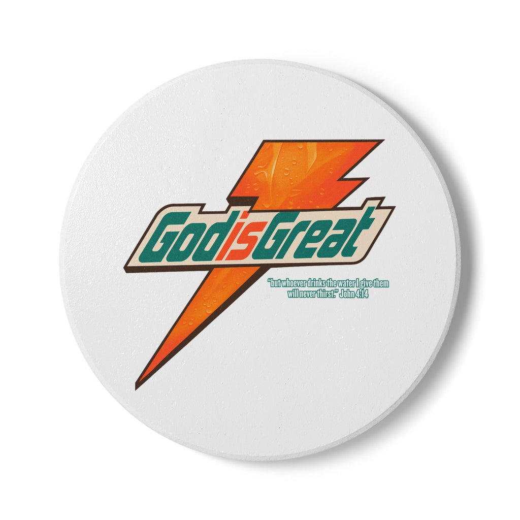 God is Great Ceramic Coaster