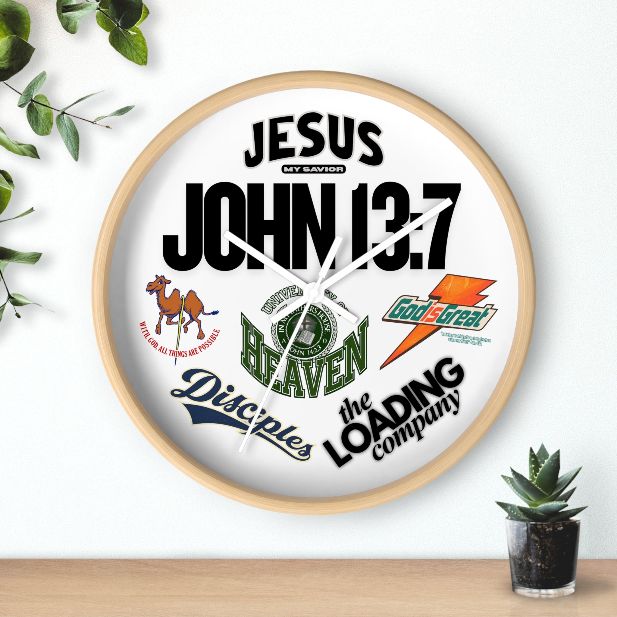 The Loading Company Collage Wall Clock