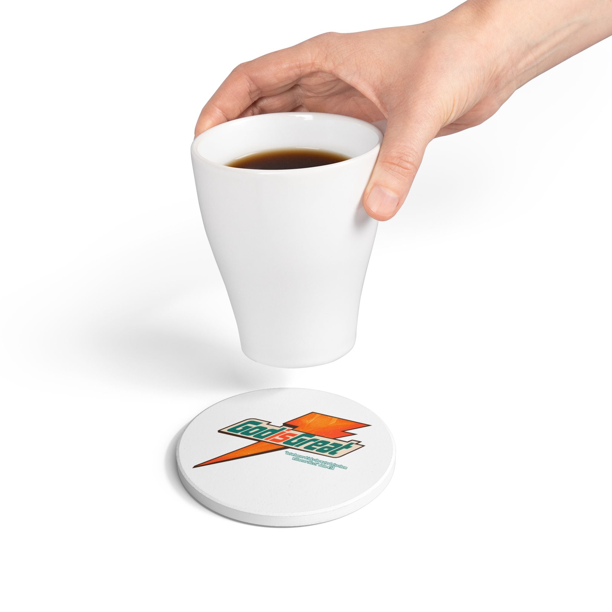 God is Great Ceramic Coaster