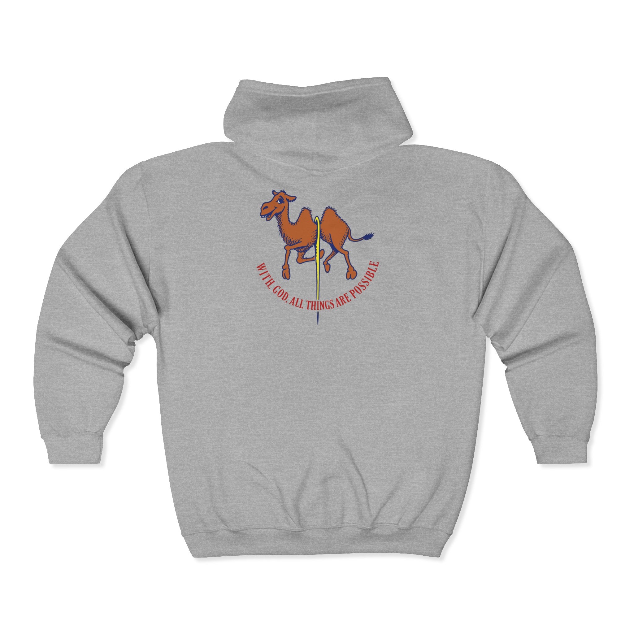 With God All Things Are Possible Unisex Heavy Blend™ Full Zip Hooded Sweatshirt