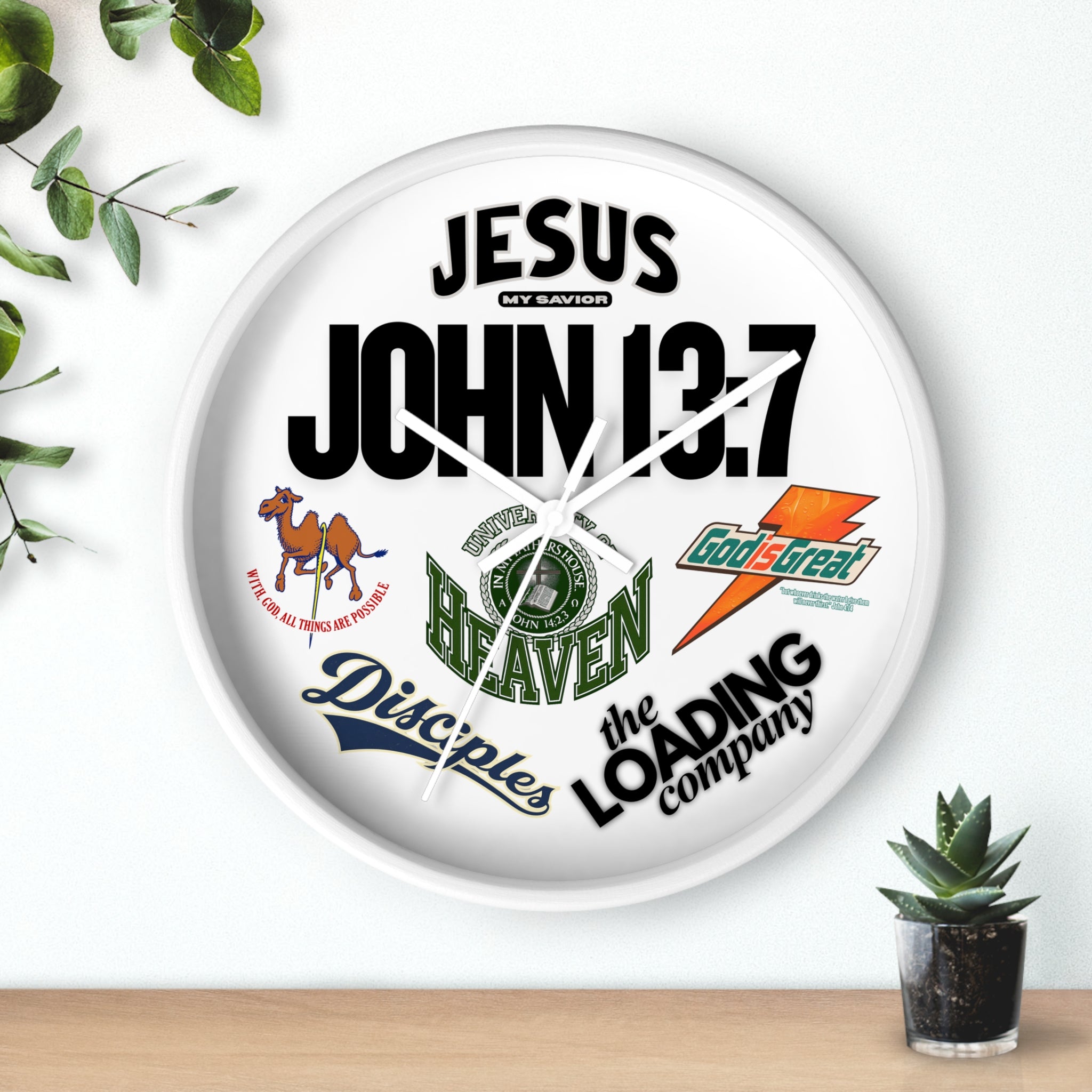 The Loading Company Collage Wall Clock