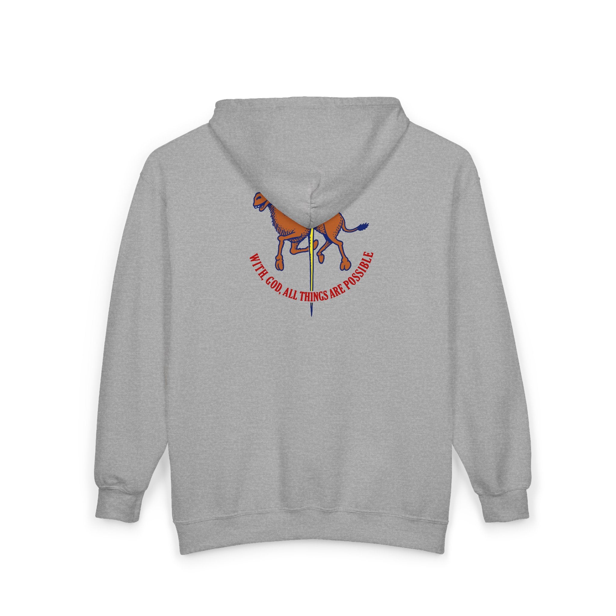 With God All Things Are Possible Unisex Heavy Blend™ Full Zip Hooded Sweatshirt