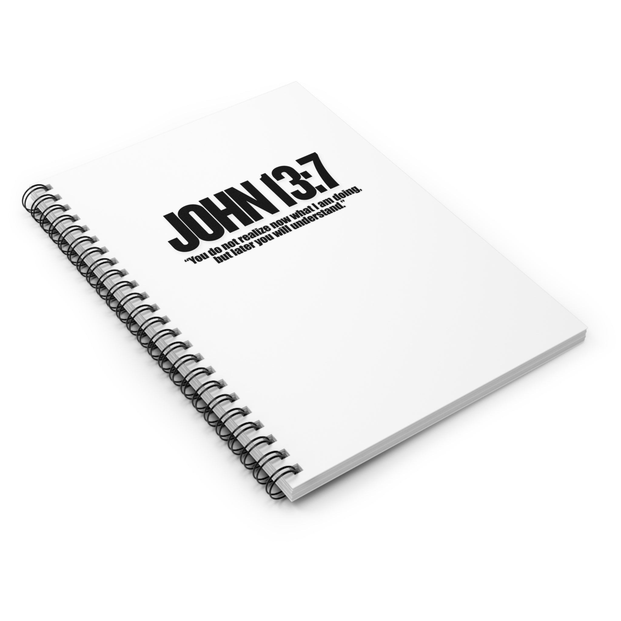 John 13:7 Spiral Notebook - Ruled Line