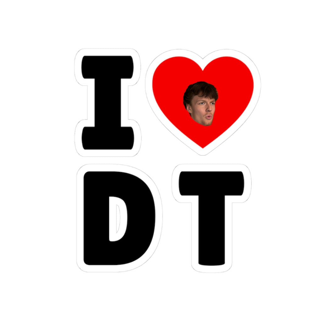 I Heart D T sticker
